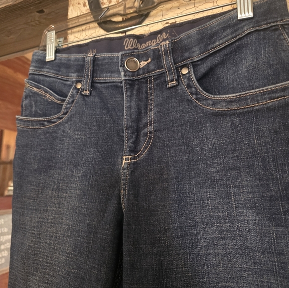 Womens Wrangler Q Baby Bling Pocket Jeans Sz. 7x32 EUC! - Picture 3 of 7